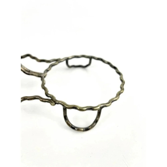 VTG Silver Kitchen Caddy Condiments 2 Slot Metal Home Accents - Picture 8 of 9